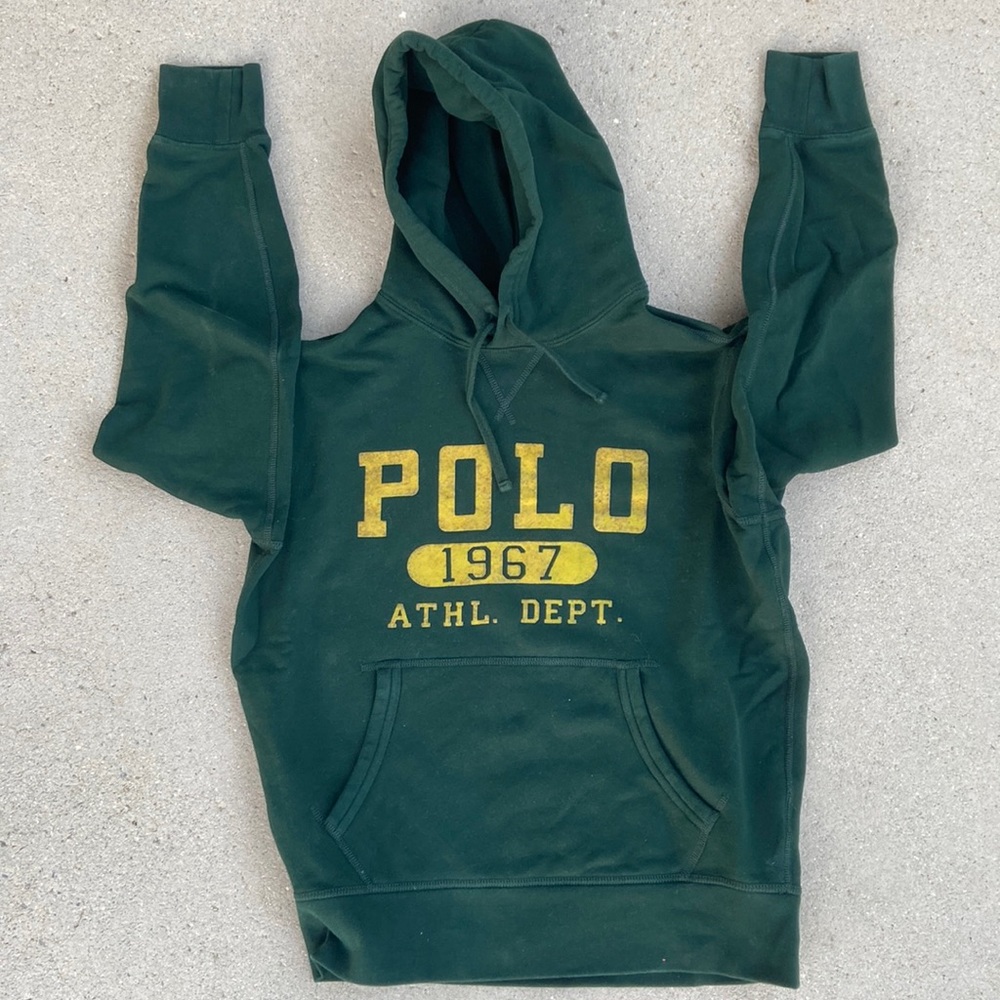 POLO HOODIE - GREEN & YELLOW